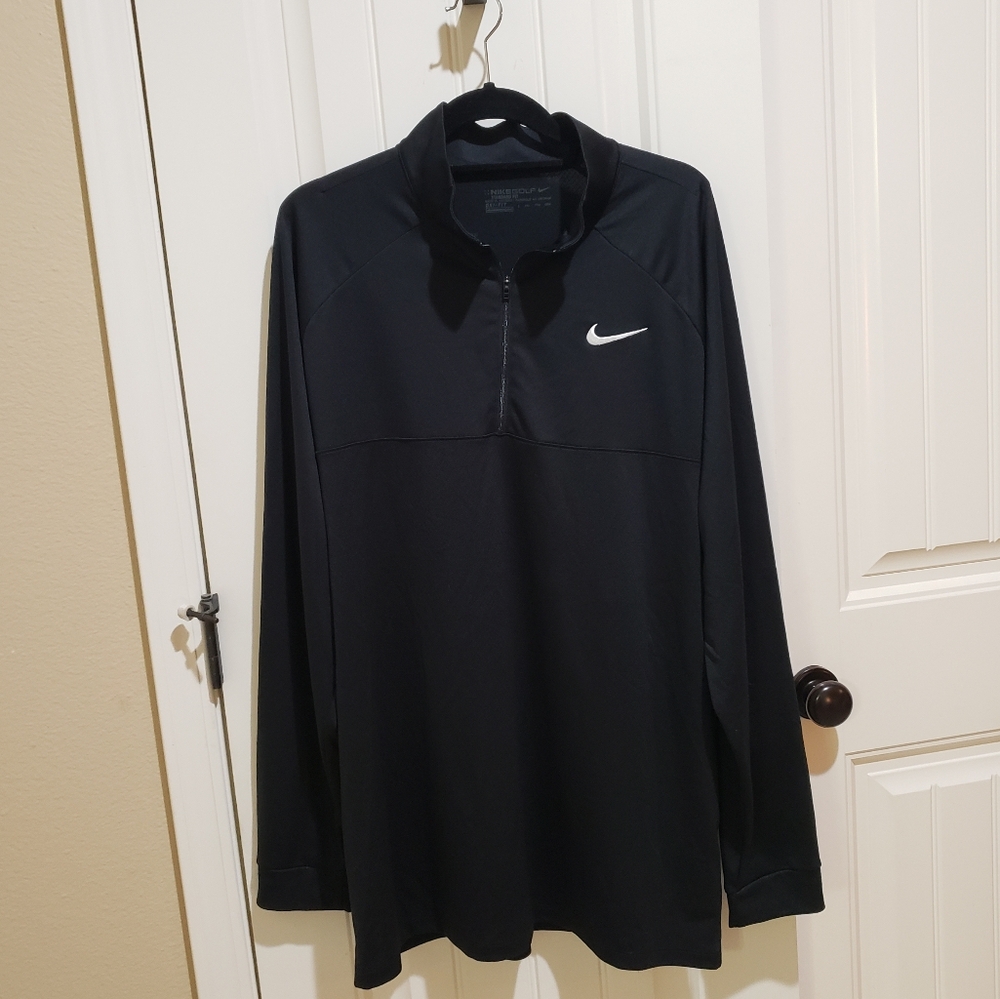 Nike Golf Dri-Fit 3/4 Zip Lightweight Breathable Long sleeve Top Size XXL